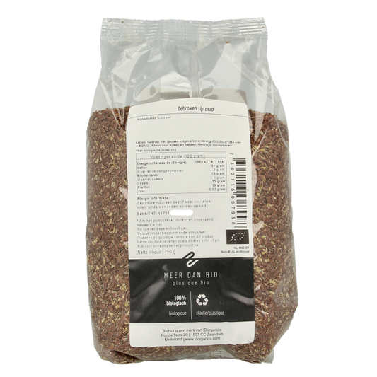 Bionut Lijnzaad gebroken bio 750 Gram