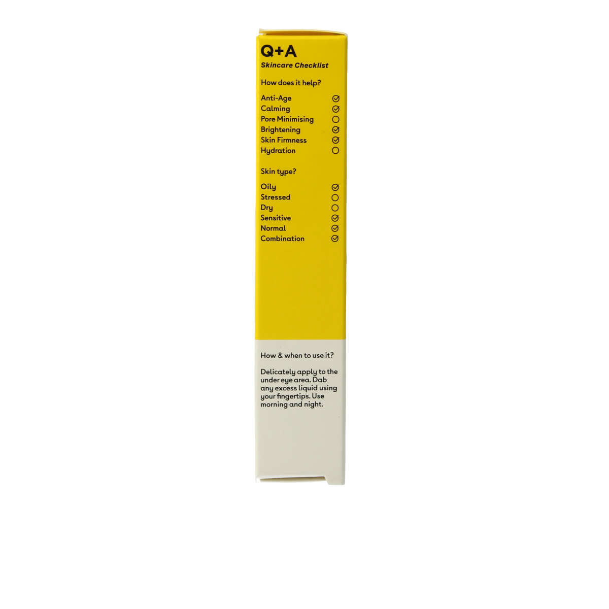 Q+A Caffeine eye serum 15 Milliliter