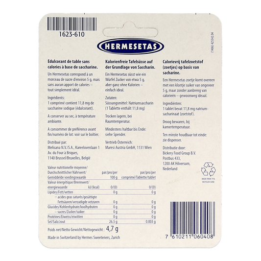 Hermesetas Zoetjes 400.00 Tabletten