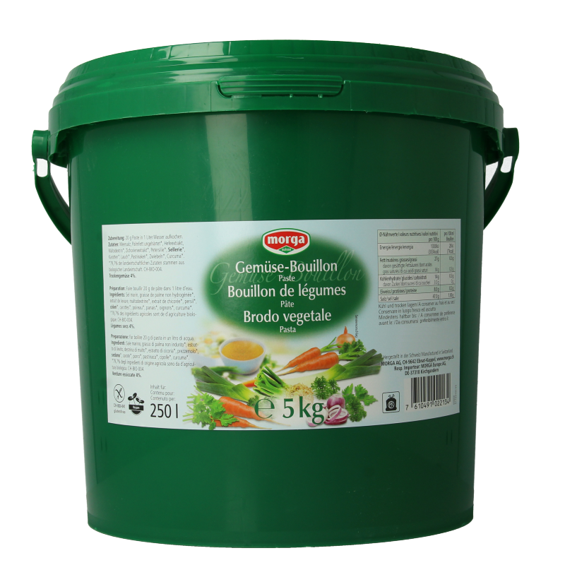 Morga Groentebouillon pasteus 5 Kilogram