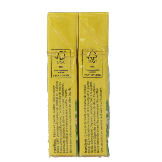 Ricola Citroen munt suikervrij duopak 100 Gram