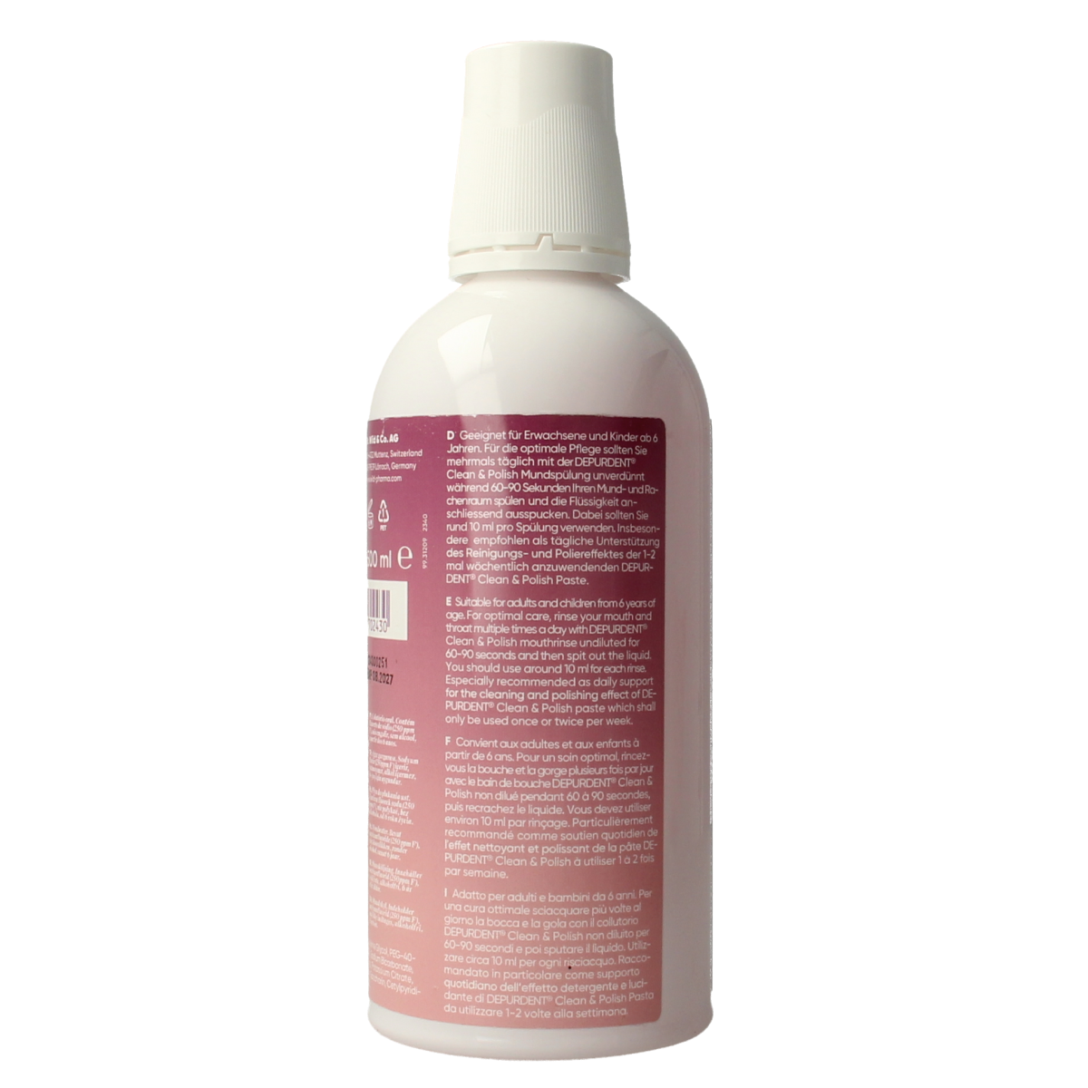 Wild Depurdent clean & polish mondwater 500.00 Milliliter