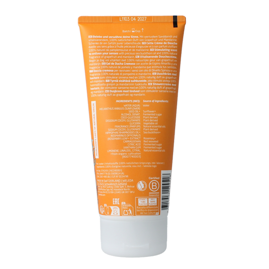 Weleda Duindoorn vitaliserende douchecreme 200 Milliliter