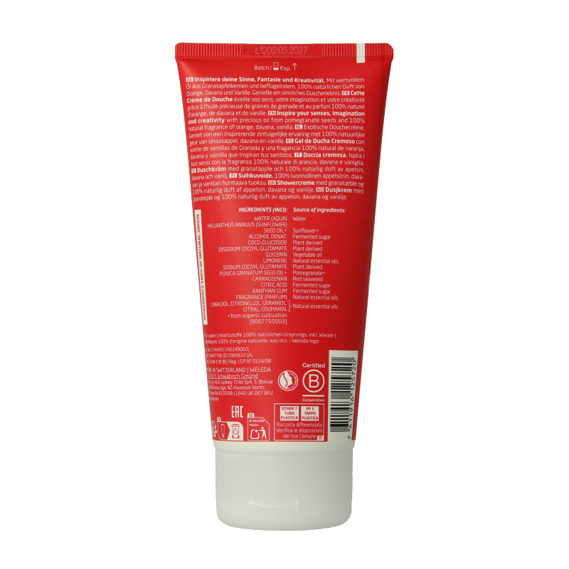 Weleda Inspire douchecreme 200 Milliliter