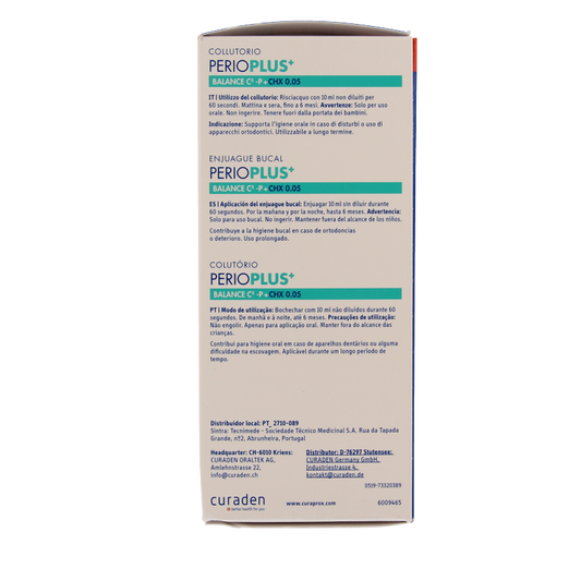 Curaprox Perio plus+ balance CHX 0.05 mondspoeling 200 Milliliter