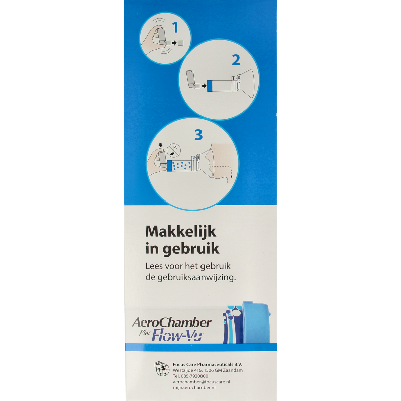 Diversen Aerochamber plus flower VU+ volwassen masker 1 Stuks