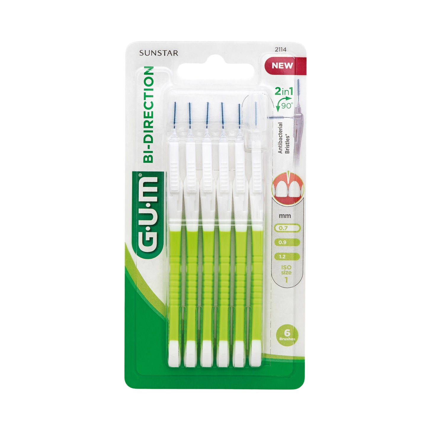 GUM Bi-direction 0.7mm 6 Stuks