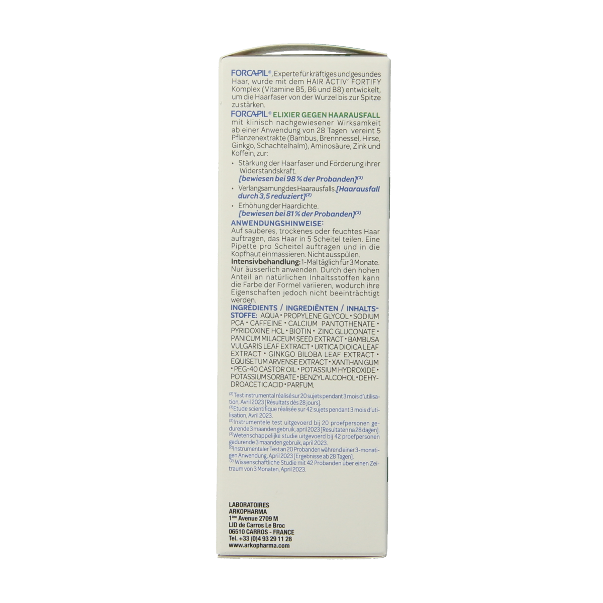 Forcapil Elixer tegen haaruitval 50.00 Milliliter