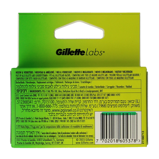 Gillette Labs blades 4.00 Stuks