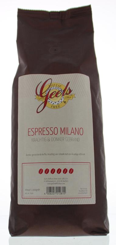 Geels Espresso milano donkere bonen 1 Kilogram