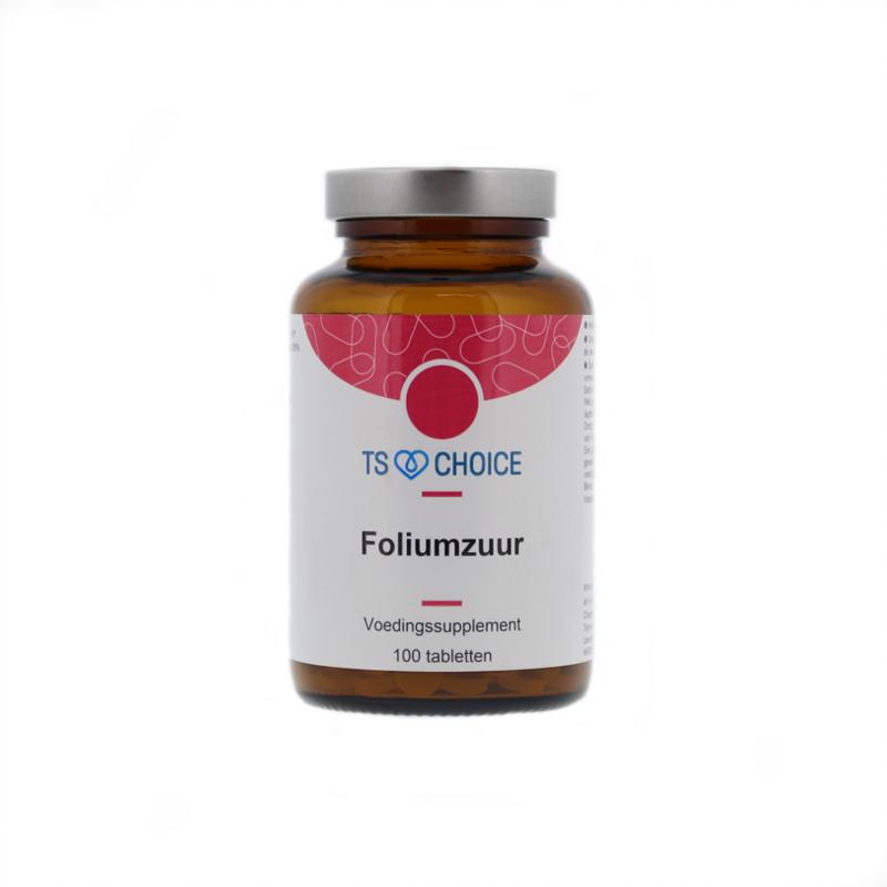 TS Choice Foliumzuur 400 Vitamine B11 100 Tabletten