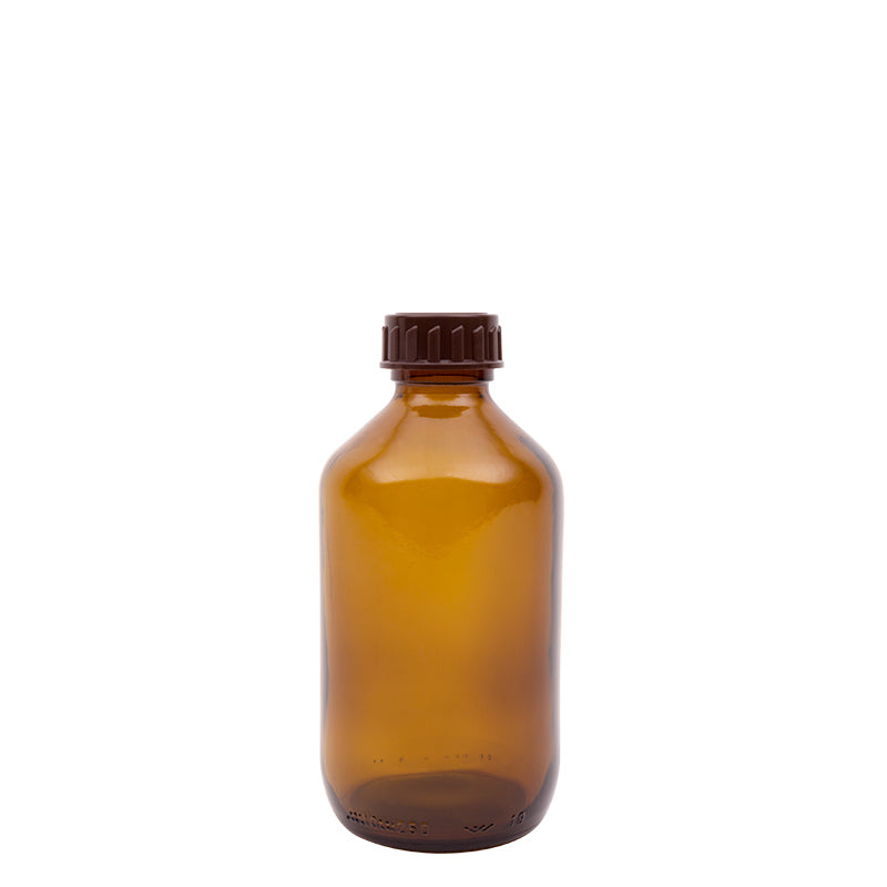 Blockland Medicijnfles bruin gedopt 200ml/28mm 14.00 Stuks