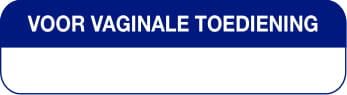 Blockland Strooketiket voor vaginale toediening 44x11mm 750 Stuks