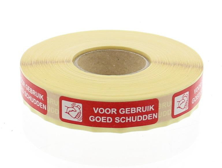 Blockland Strooketiket voor gebruik schudden 44 x 11mm 750 Stuks