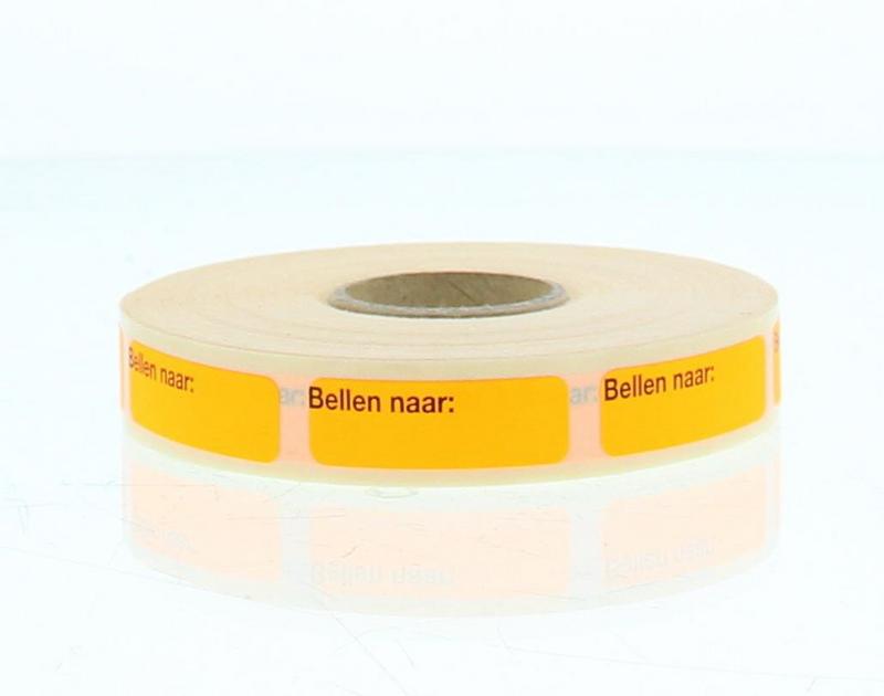 Blockland Strooketiket bellen naar 30x10mm 1000 Stuks