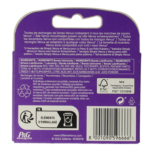 Gillette Venus swirl mesjes 3 Stuks