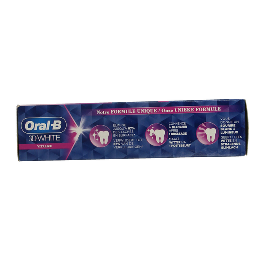 Oral B Tandpasta 3D white vitalize 75.00 Milliliter