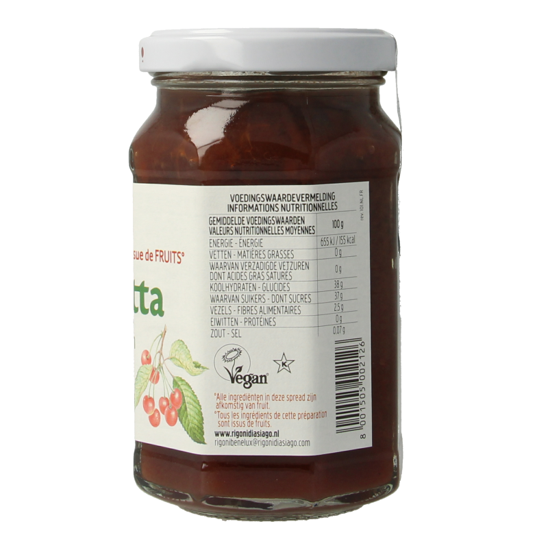 Fiordifrutta Wilde kersenjam bio 250 Gram