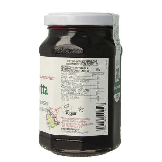 Fiordifrutta Vlierbloesem & vlierbesjam bio 250.00 Gram