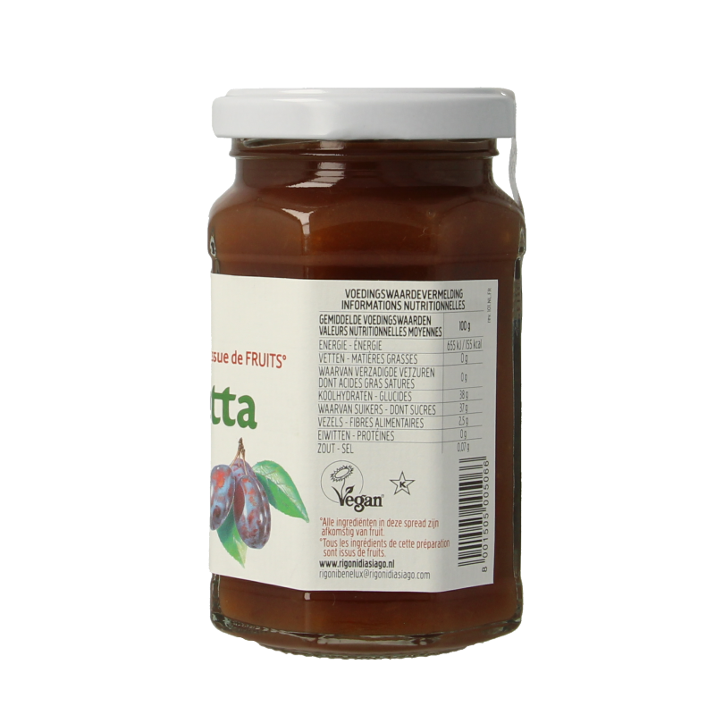 Fiordifrutta Pruimenjam bio 250 Gram