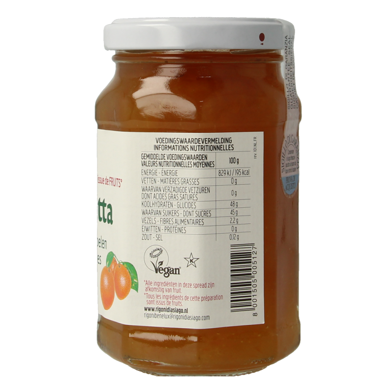 Fiordifrutta Sinaasappeljam bio 260 Gram