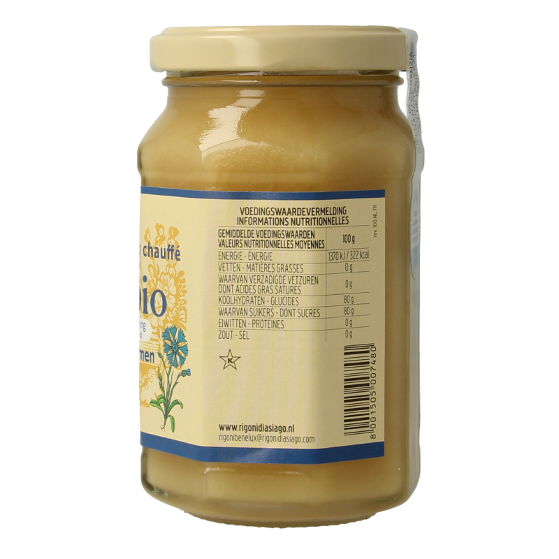 Mielbio Wilde veldbloemen creme honing bio 300 Gram