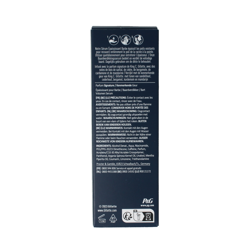 Gillette King c baardverdikkingsserum 50 Milliliter