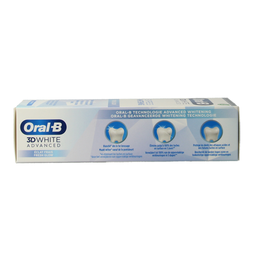 Oral B Tandpasta 3D white advanced expres fresh whitening 75.00 Milliliter