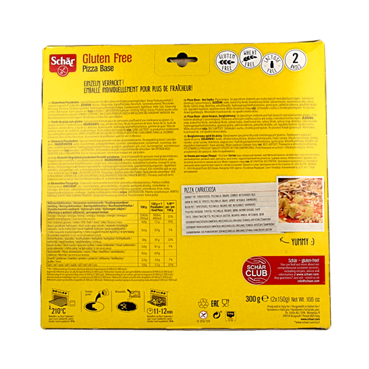 Schar Pizzabodems glutenvrij 2 Stuks