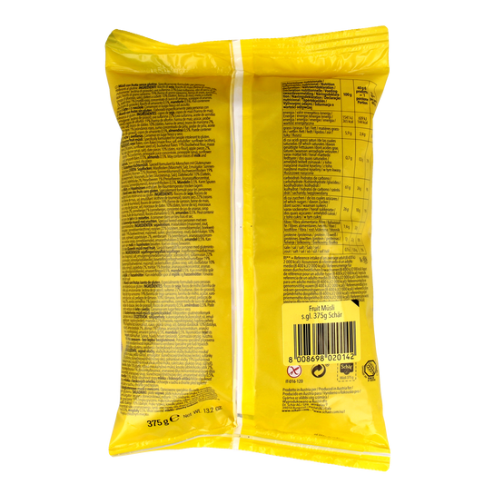 Schar Muesli fruit glutenvrij 375.00 Gram