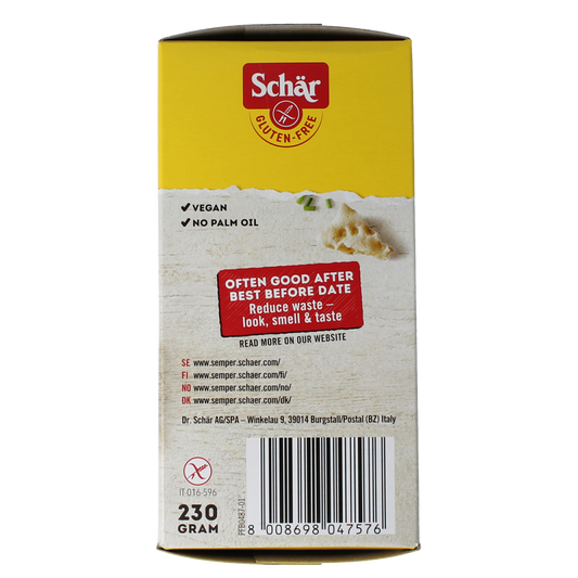 Schar Knackerbrod dun vezelrijk glutenvrij 230.00 Gram