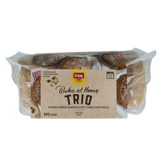 Schar Afbakbroodjes trio glutenvrij 300.00 Gram