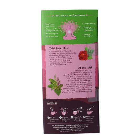 Organic India Tulsi sweet rose thee bio 25.00 Stuks