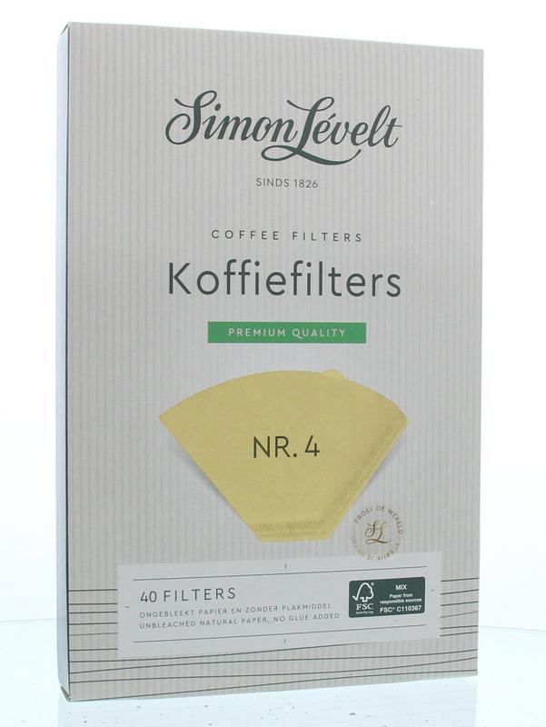 Simon Levelt Koffiefilters nr. 4 40 Stuks