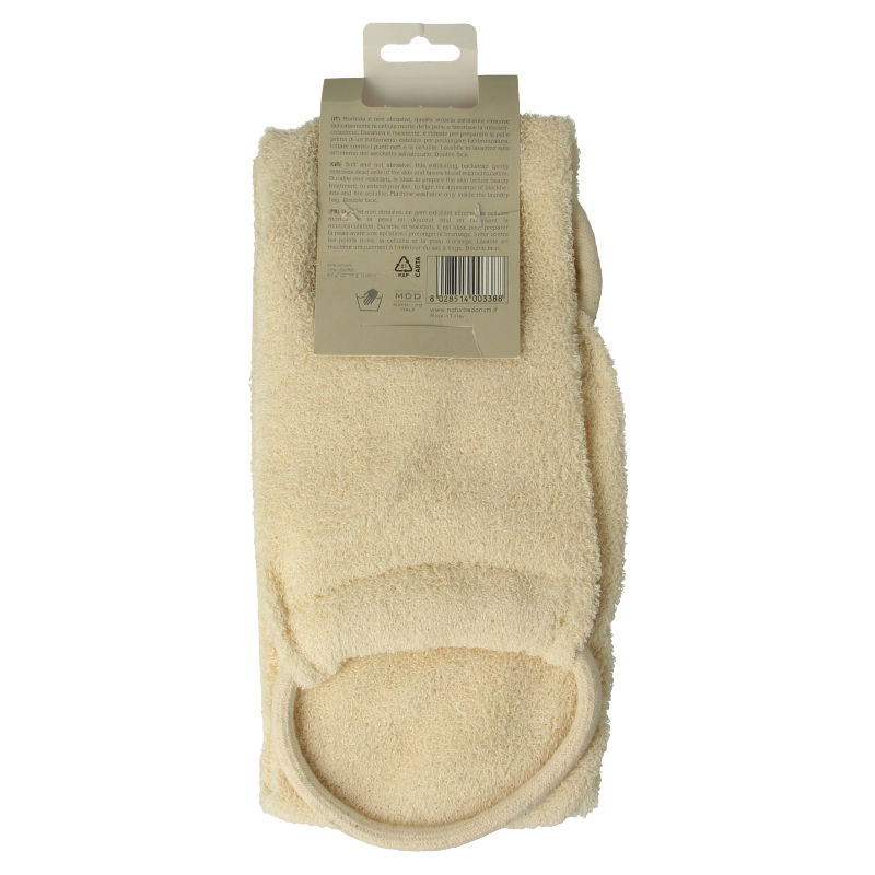 Naturae Donum Scrub band katoen & loofah 1 Stuks