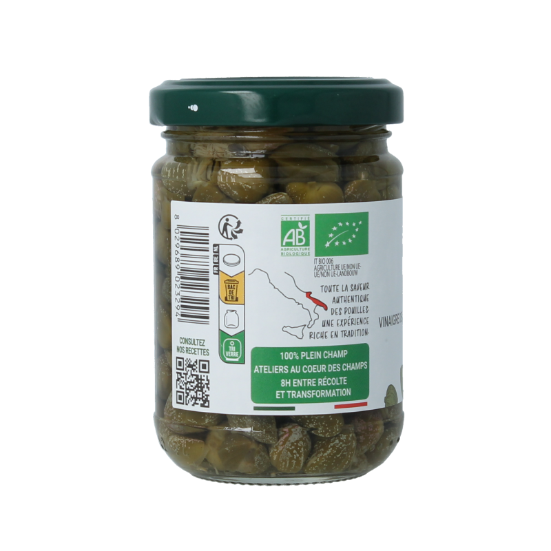 Bio Organica Italia Kappertjes in azijn bio 140 Gram