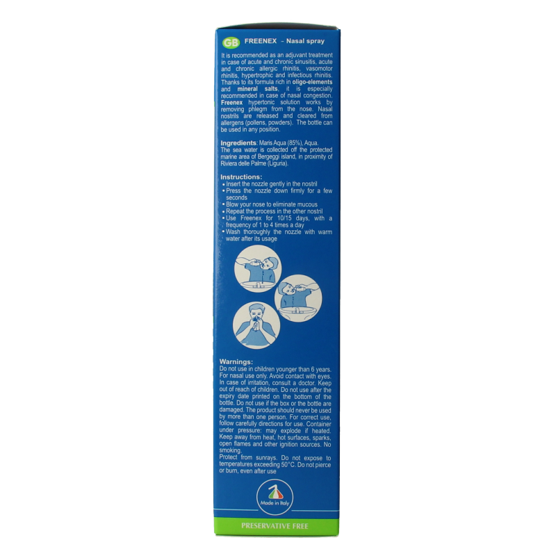Freenex Seawater hypertonic nasal spray 150 Milliliter