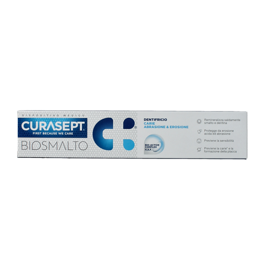 Curasept Biosmalto tandpasta caries slijtge erosie 75.00 Milliliter