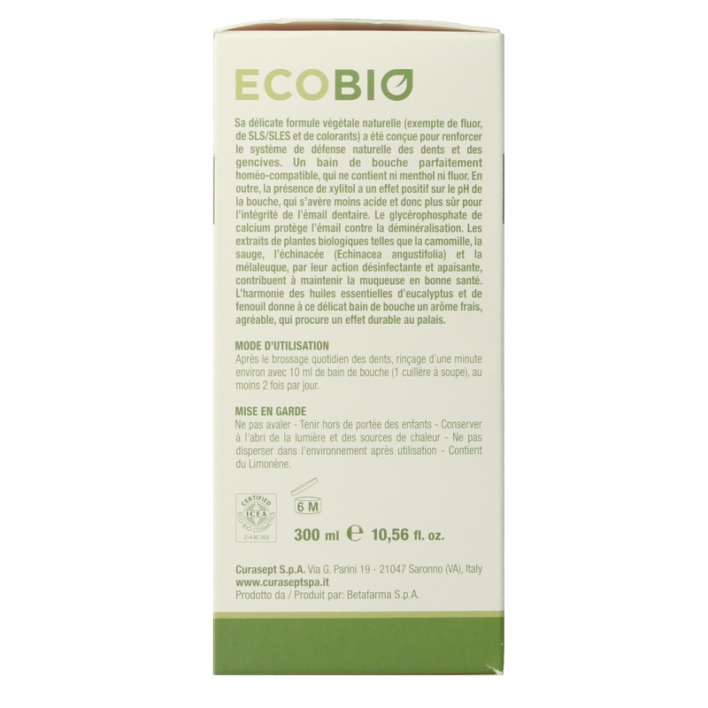 Curasept EcoBio mondspoelmiddel 300 Milliliter
