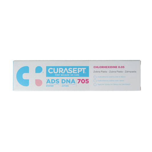 Curasept CURASEPT ADS DNA 705 0,05% Chloorhexid en Fluoride 75.00 Milliliter