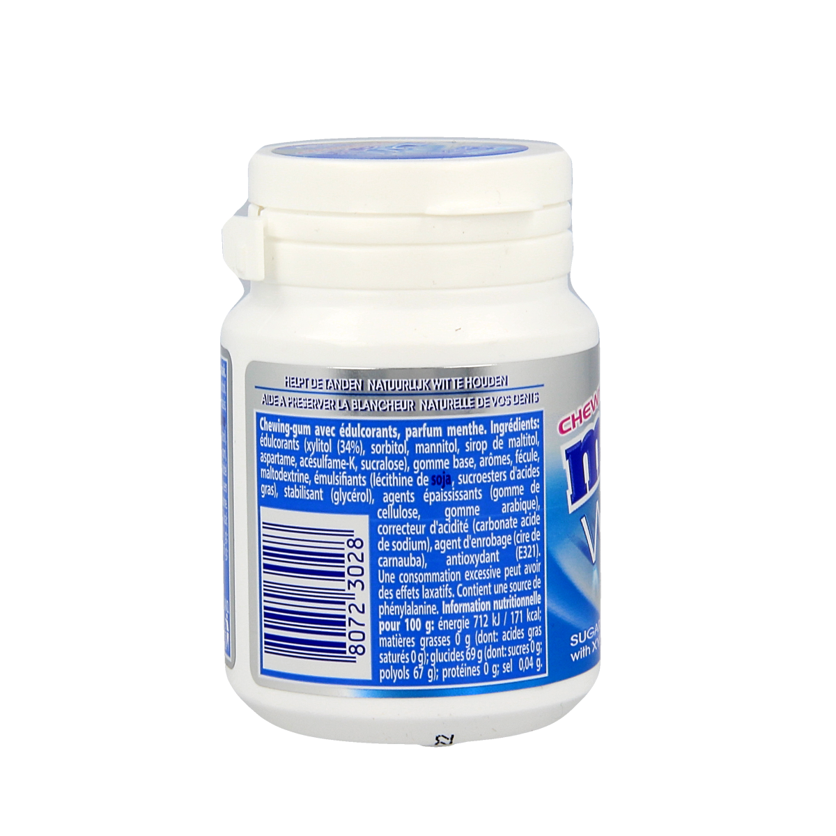 Mentos Gum sweetmint white pot 40.00 Stuks