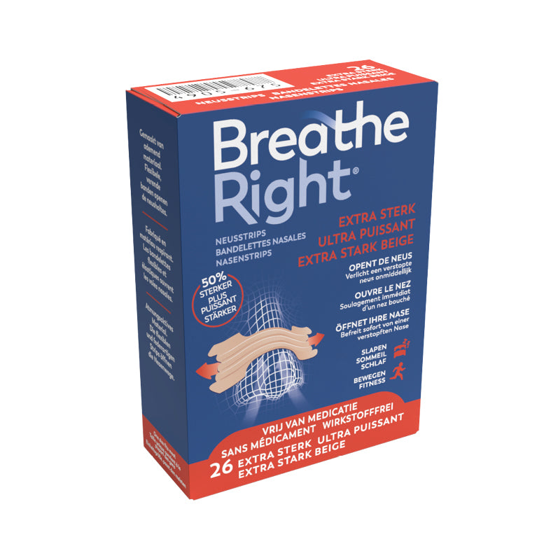 Breathe Right Neusstrips extra sterk 26 Stuks