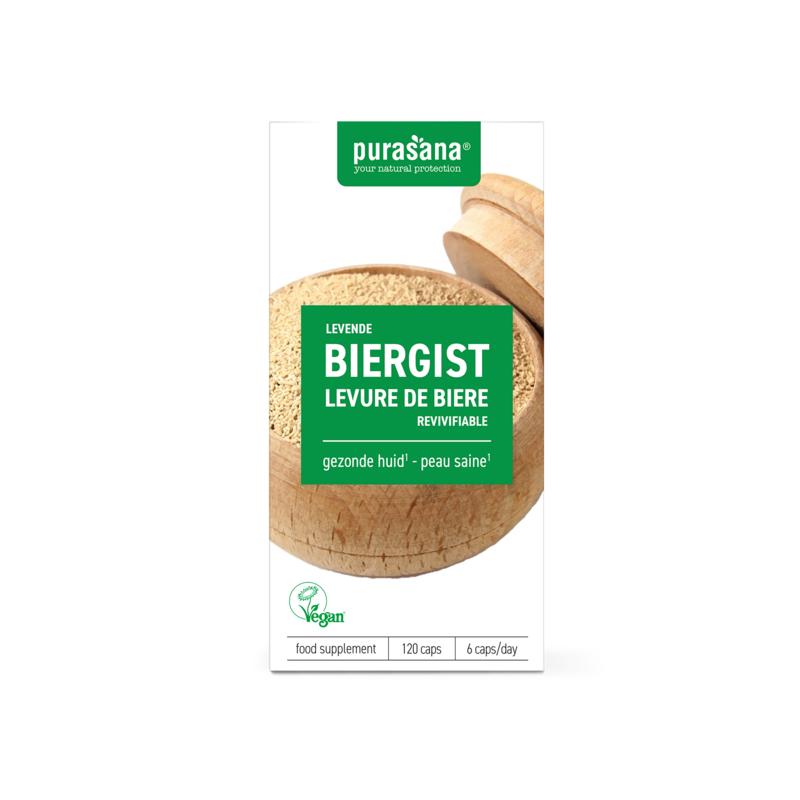 Purasana Levende biergist vegan 120 Capsules