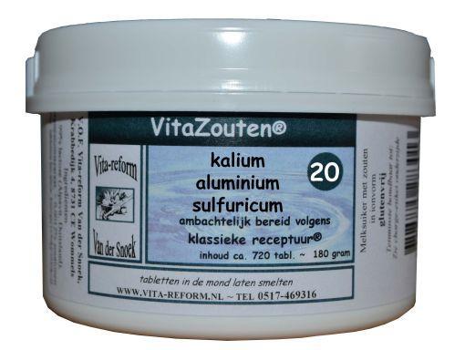 Vitazouten Kalium aluminium sulfuricum VitaZout nr. 20 720 Tabletten