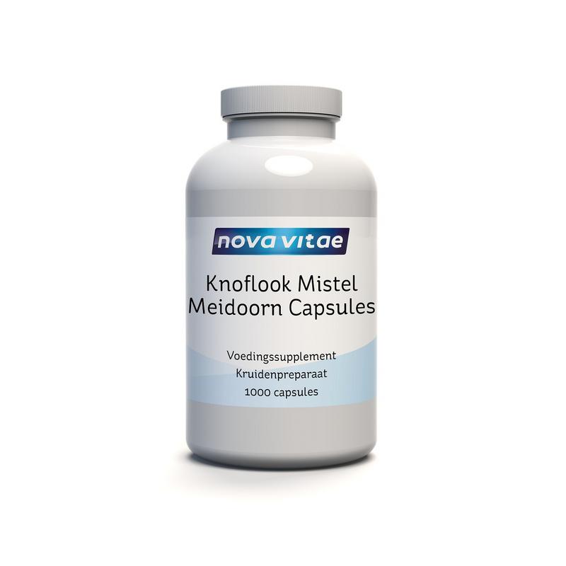 Nova Vitae Knoflook mistel / maretak meidoorn 1000 Capsules