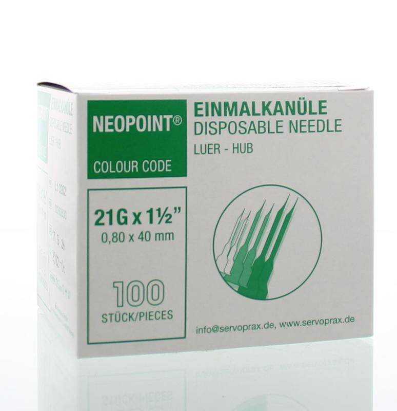 Neopoint Injectienaald steriel 0.8 x 40 100.00 Stuks