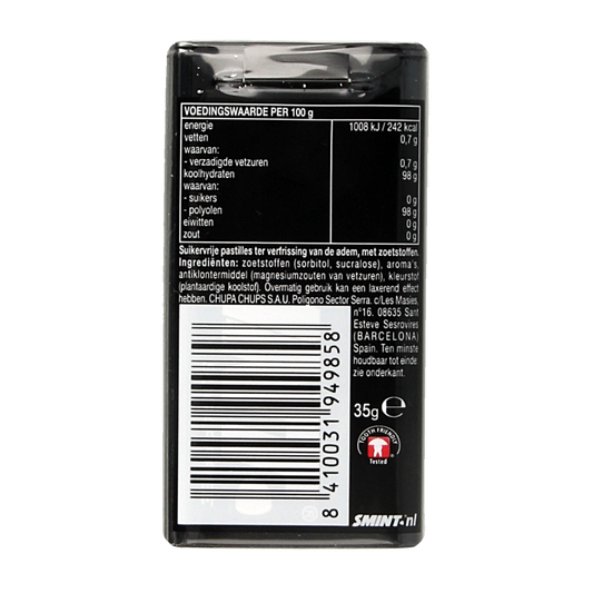 Smint XL Black mint losse verpakking 50 Stuks