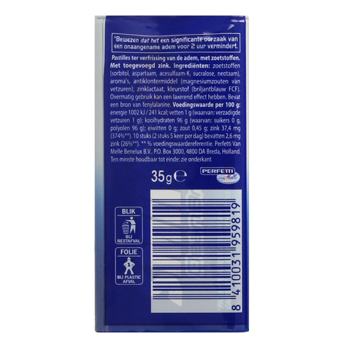 Smint Clean breath peppermint 50.00 Stuks