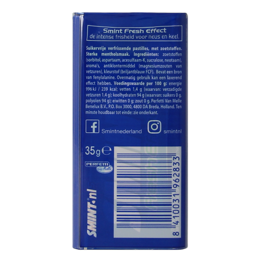 Smint Fresh effect strong menthol 50 Stuks