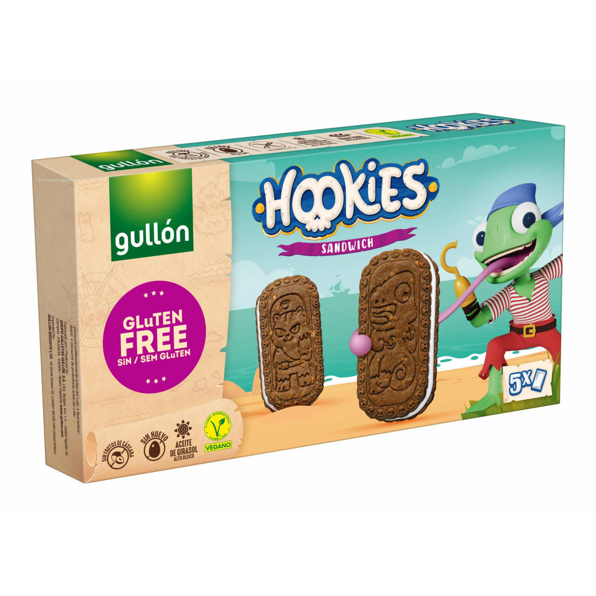 Gullon Hookies sandwich cookies glutenvrij 230 Gram